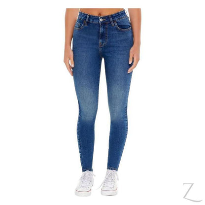Buy-Ladies Super Stretchy Super Skinny Strong Denim Jeans | Plain | "Fele" - B Grade-Dark Blue-30-Online-in South Africa-on Zalemart