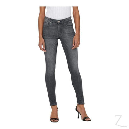 Buy-Ladies Super Stretchy Super Skinny Strong Denim Jeans | Zip Detail | "Phela" - A Grade-Grey-24-Regular-Online-in South Africa-on Zalemart