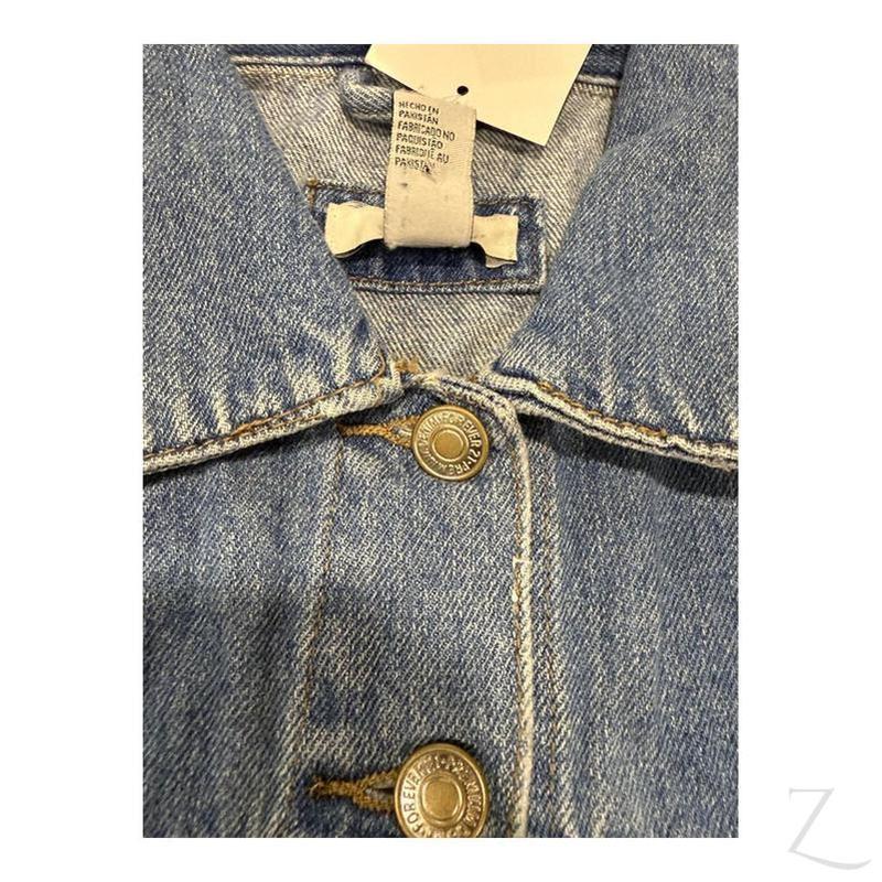 Buy-Ladies Super Strong Cropped Denim Jacket | Ripped | "Fele"-Online-in South Africa-on Zalemart