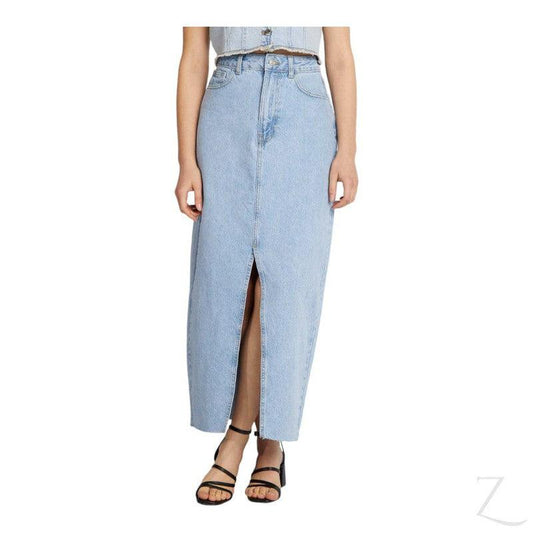 Buy-Ladies Super Strong Cropped Pencil Denim Skirt | Maxi | "Mina" - B Grade-Online-in South Africa-on Zalemart
