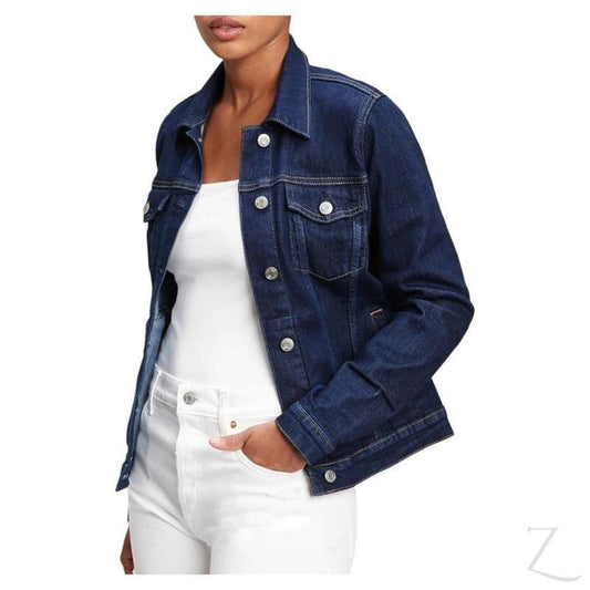 Buy-Ladies Super Strong Icon Denim Jacket | Stretch | "Bobo" - B Grade-Navy Blue-XXS-Regular-Online-in South Africa-on Zalemart