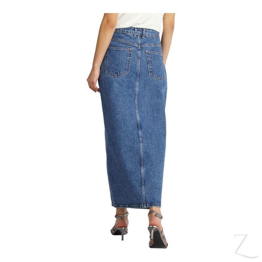 Buy-Ladies Super Strong Plain Pencil Denim Skirt | Maxi | "Mina" - B Grade-Online-in South Africa-on Zalemart