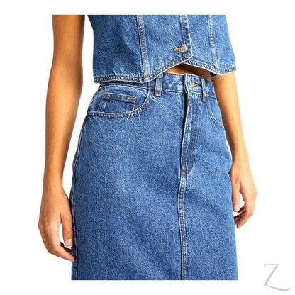 Buy-Ladies Super Strong Plain Pencil Denim Skirt | Maxi | "Mina" - B Grade-Online-in South Africa-on Zalemart