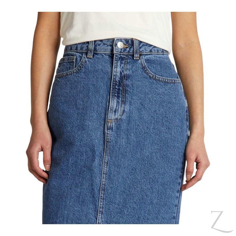 Buy-Ladies Super Strong Plain Pencil Denim Skirt | Maxi | "Mina" - B Grade-Online-in South Africa-on Zalemart