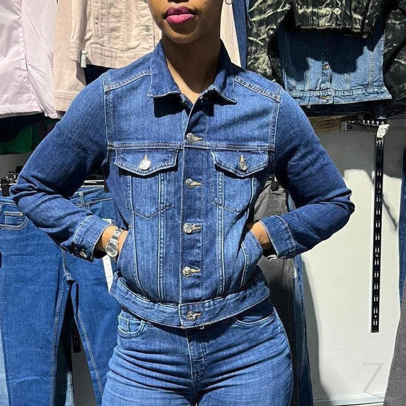 Buy-Ladies Super Strong Short Denim Jacket | Plain | "Futhi" - B Grade-Online-in South Africa-on Zalemart