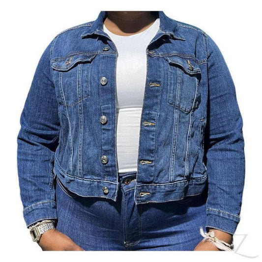 Buy-Ladies Super Strong Short Denim Jacket | Plain | "Futhi" - B Grade-Online-in South Africa-on Zalemart