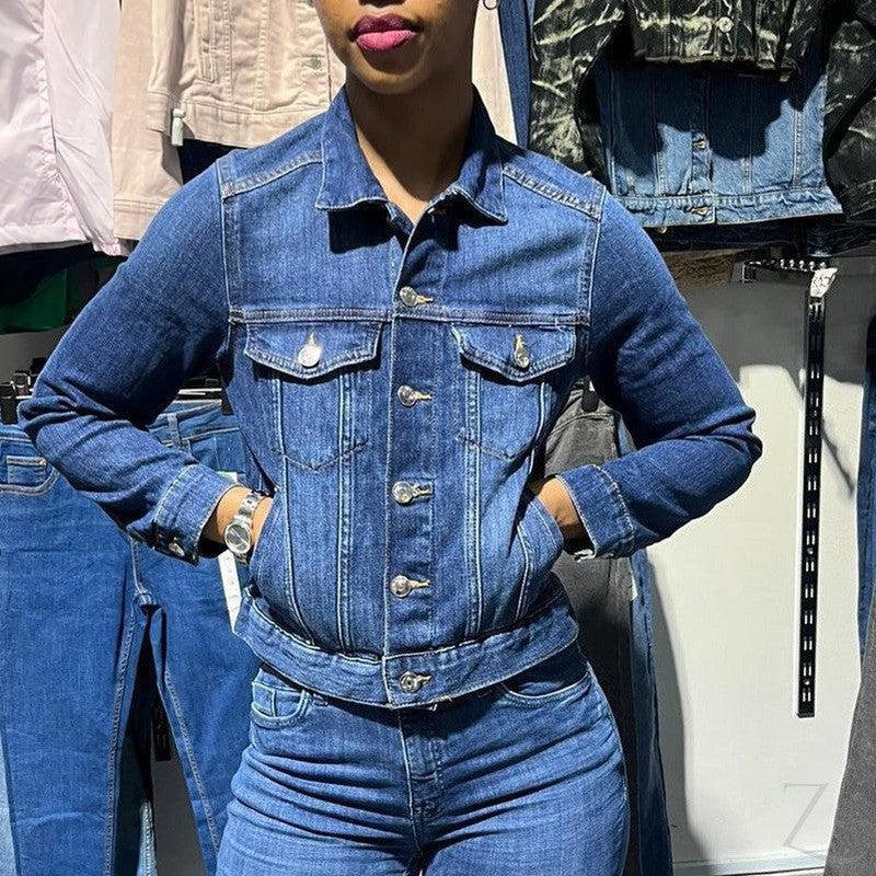 Buy-Ladies Super Strong Short Denim Jacket | Plain | "Futhi" - B Grade-Online-in South Africa-on Zalemart