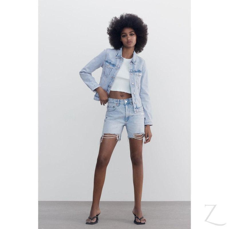 Buy-Ladies Super Strong Short Denim Jacket | Plain | "Zia" - B Grade-Online-in South Africa-on Zalemart