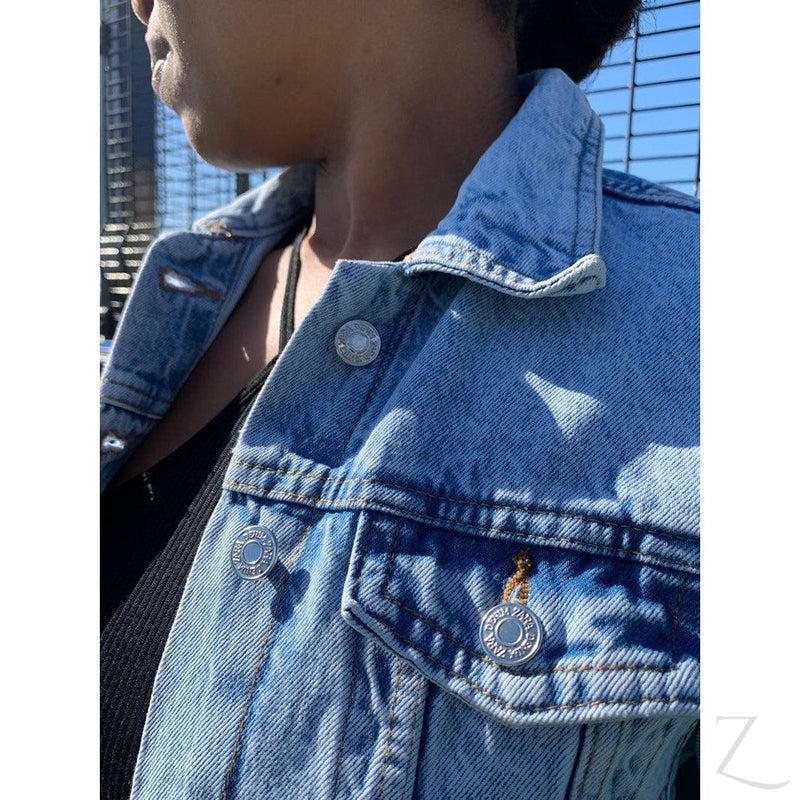 Buy-Ladies Super Strong Short Denim Jacket | Plain | "Zia" - B Grade-Online-in South Africa-on Zalemart