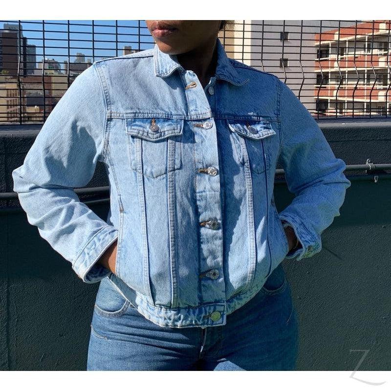 Buy-Ladies Super Strong Short Denim Jacket | Plain | "Zia" - B Grade-Online-in South Africa-on Zalemart