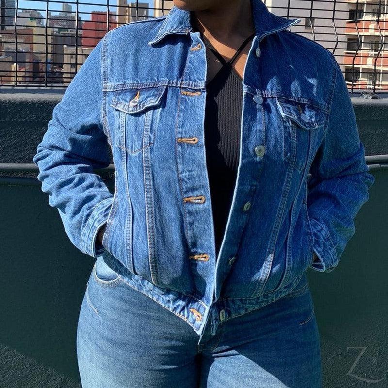 Buy-Ladies Super Strong Short Denim Jacket | Plain | "Zia" - B Grade-Online-in South Africa-on Zalemart