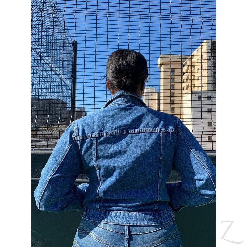 Buy-Ladies Super Strong Short Denim Jacket | Plain | "Zia" - B Grade-Online-in South Africa-on Zalemart