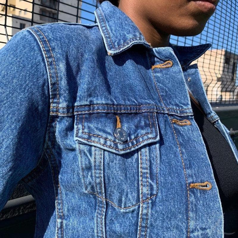 Buy-Ladies Super Strong Short Denim Jacket | Plain | "Zia" - B Grade-Online-in South Africa-on Zalemart