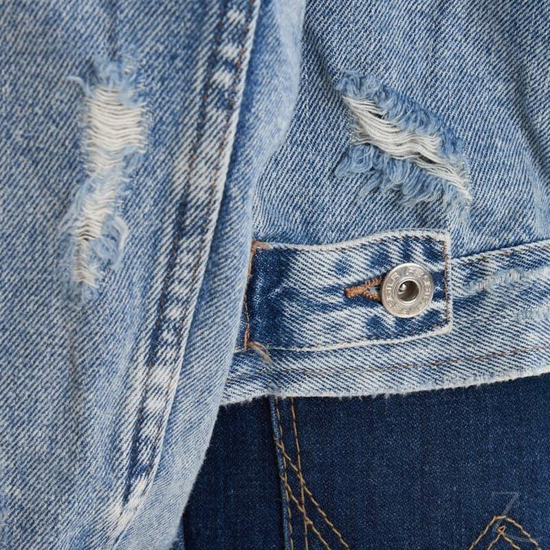 Buy-Ladies Super Strong Short Denim Jacket | Ripped | "Dabu" - B Grade-Online-in South Africa-on Zalemart