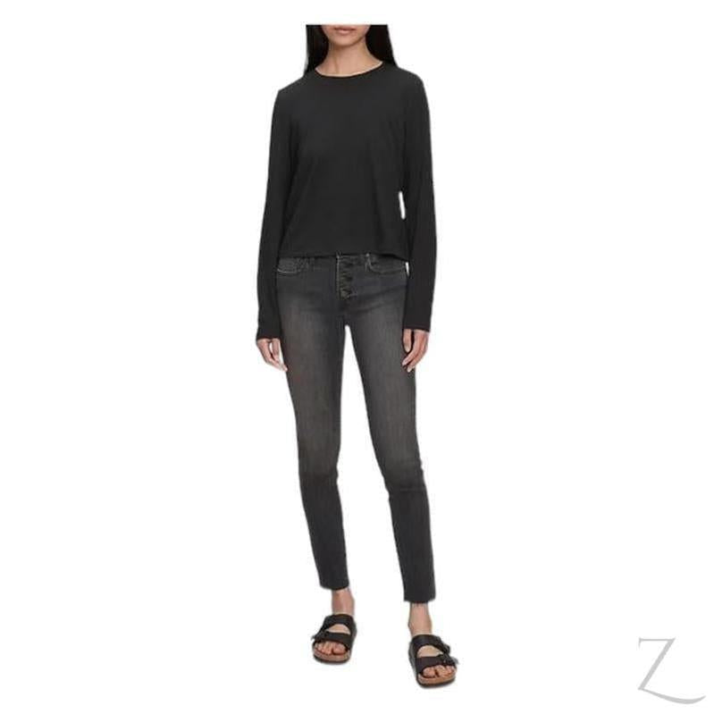 Buy-Ladies Super Strong Stretchy Skinny Denim Jeans | Frayed Hem | "Bobo" - B Grade-Grey-24-Regular-Online-in South Africa-on Zalemart