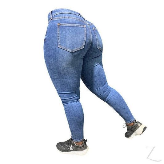 Buy-Ladies Super Strong Stretchy Skinny Denim Jeans | Plain | "Roo" - B Grade-Online-in South Africa-on Zalemart