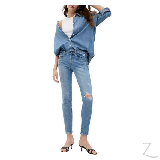 Buy-Ladies Super Strong Stretchy Skinny Denim Jeans | Ripped | "Bobo" - B Grade-Online-in South Africa-on Zalemart