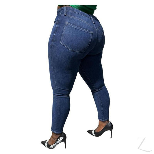 Buy-Ladies Super Strong Stretchy Slim Fit Denim Jeans | Plain | Samina - B Grade-Online-in South Africa-on Zalemart