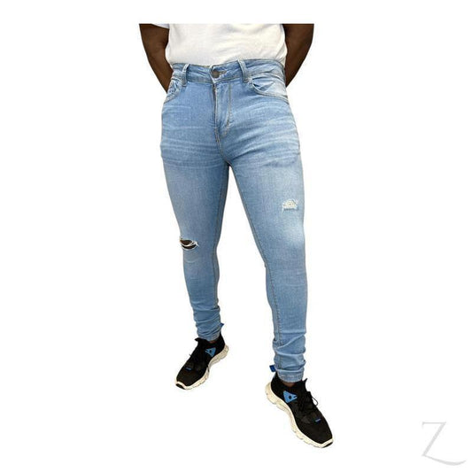 Buy-Men's Super Skinny Strong Stretchy Denim Jeans | Ripped | "Wow" - A Grade-Online-in South Africa-on Zalemart