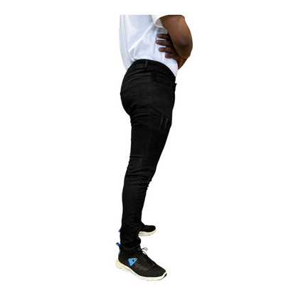 Men's Stretchy Strong Skinny Denim Jeans | Ripped | "Wow" - A Grade