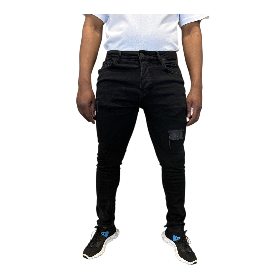 Men's Stretchy Strong Skinny Denim Jeans | Ripped | "Wow" - A Grade