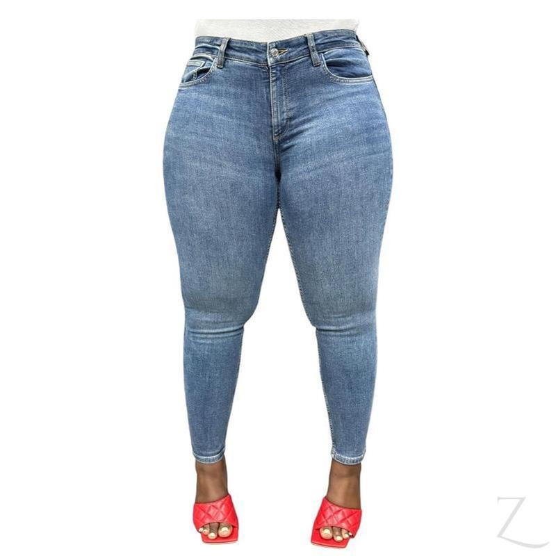 Ladies Super Stretchy Super Strong Skinny Push Up Denim Jeans | Plain | "Sithelo" - B Grade