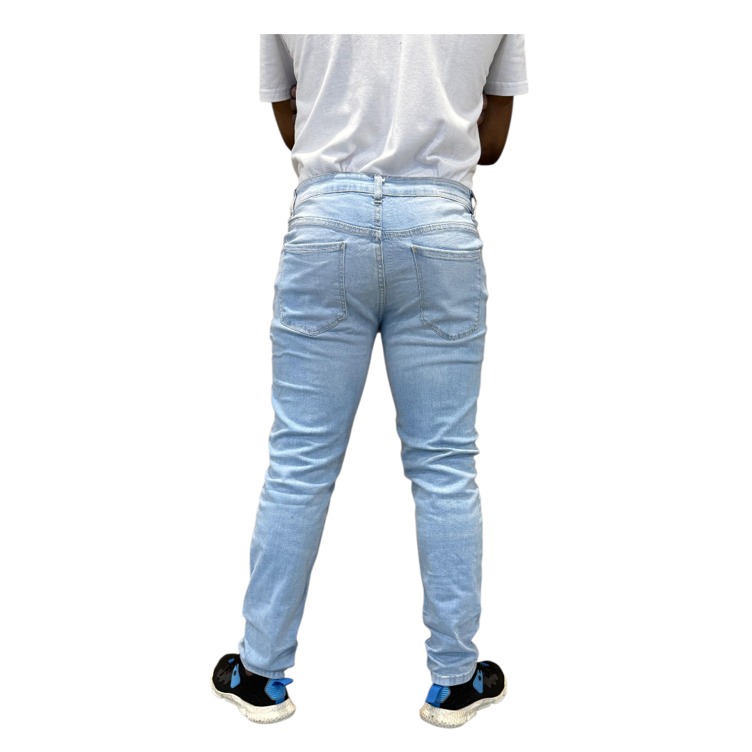 Men's Stretchy Strong Skinny Denim Jeans | Ripped | "Wow" - B Grade