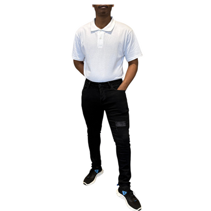 Men's Stretchy Strong Skinny Denim Jeans | Ripped | "Wow" - A Grade