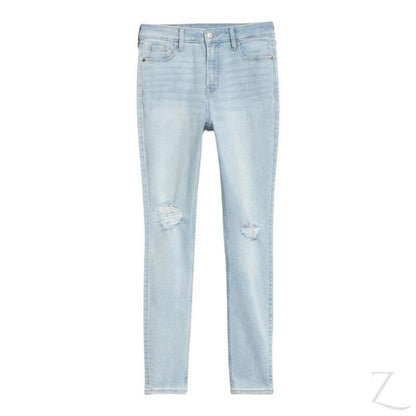 Ladies Extra High Rise Super Skinny Super Stretchy Strong Denim Jeans | Ripped | "Samina"