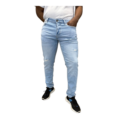 Men's Stretchy Strong Skinny Denim Jeans | Ripped | "Wow" - B Grade