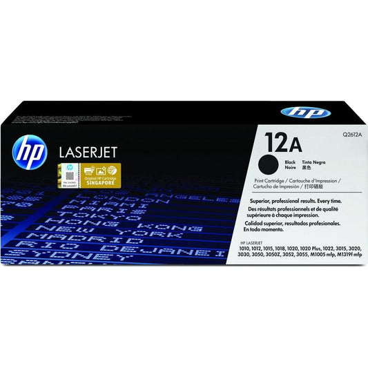 HP CNHPQ2612A 12A Black Original LaserJet Toner Cartridge