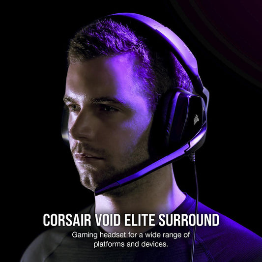 Corsair VOID Elite Surround Premium Gaming Headset with Dolby® Headphone 7.1 — Carbon