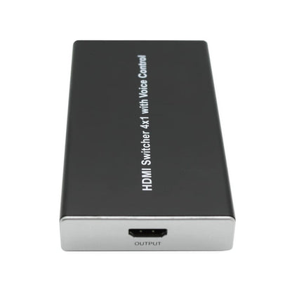 HDCVT 4x1 HDMI 2.0 Switch with Voice Control