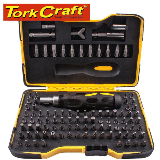 101 Pc Screwdriver Insert Bit Set  In Storage Case - All Bit Types