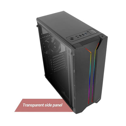 Antec NX110 ARGB Clear Side (GPU 350mm) ATX | Micro ATX | Mini ITX Gaming Chassis - Black
