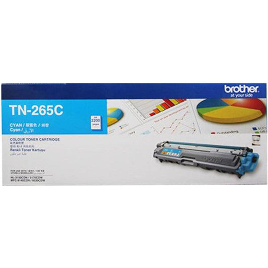 Brother Cyan Toner Cartridge for HL3150CDN/ HL3170CDW/ MFC9140CDN/ MFC9330CDW | TN265-C