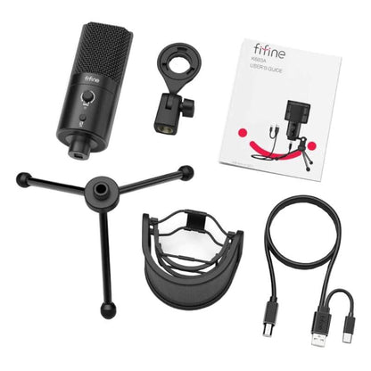 Buy-Fifine K683A Type-C Cardioid USB Microphone + TRIPOD-Online-in South Africa-on Zalemart