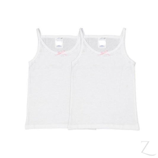 Buy-Girls Vests ( 2pk ) - White-4-5-Online-in South Africa-on Zalemart